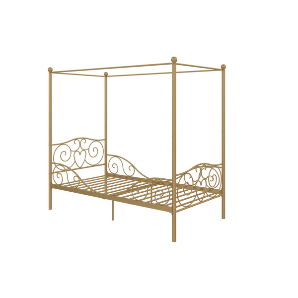 Zoomie Kids Biggerstaff Metal Canopy Bed & Reviews Wayfair